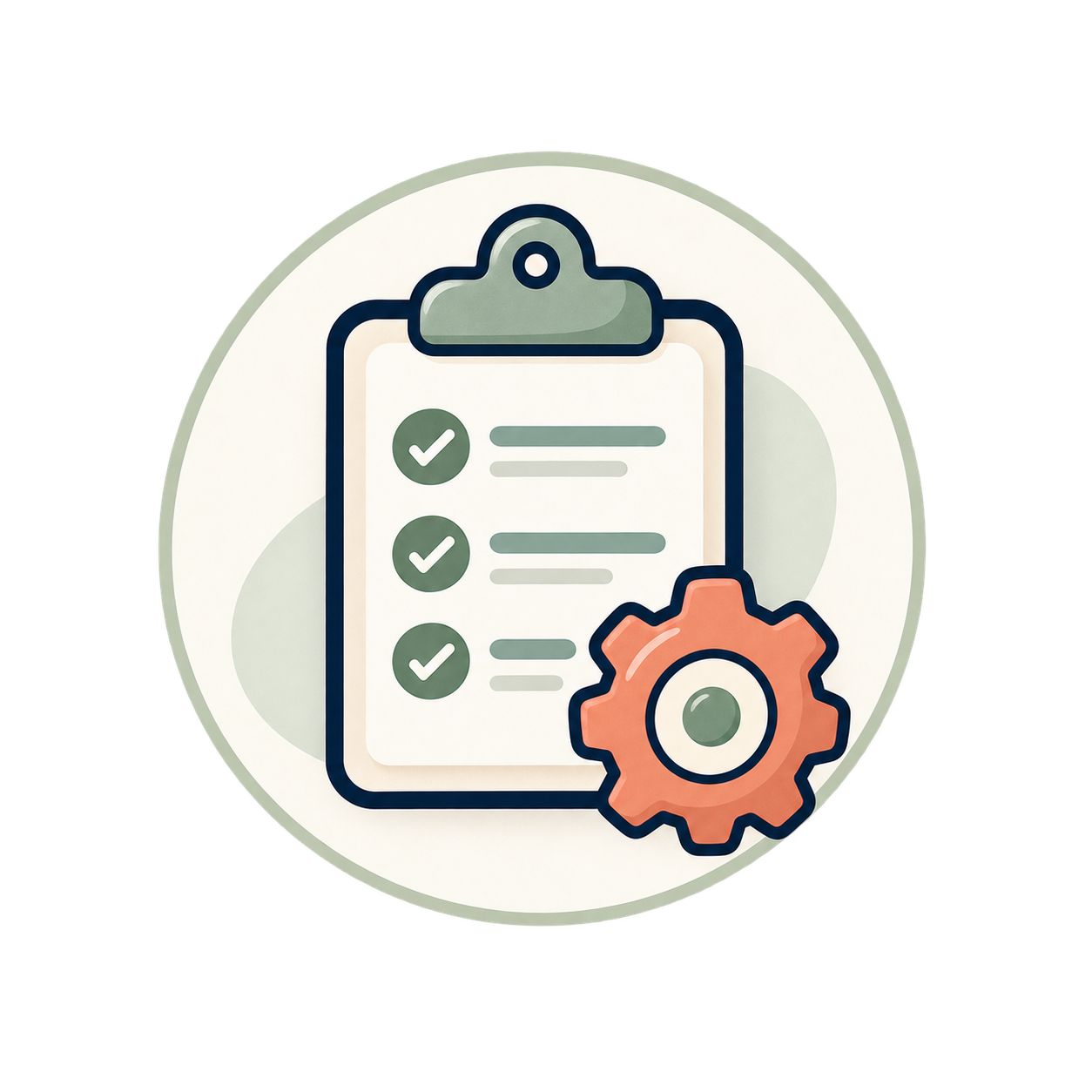 Business admin and process illustration